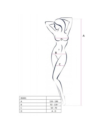 bodystocking noir et sexy bs001 de la marque passion lingerie