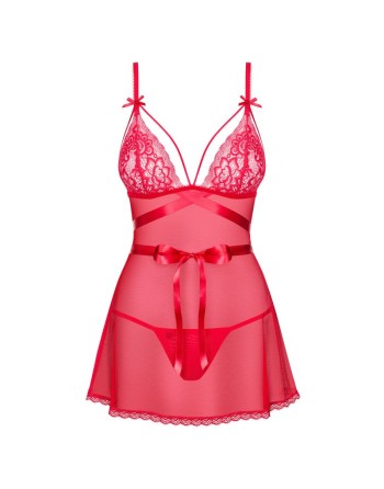 babydoll lovlea rouge de la marque de lingerie sexy obsessive