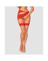  lingerie s814 bas jarretelles rouge