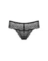  de lingerie sexy et string noir dentelle