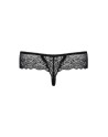  de lingerie sexy et string noir dentelle