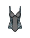 body sexy noir et turquoise de la marque obsessive