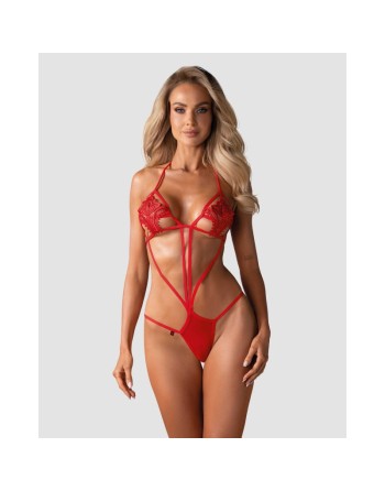  lingerie sexy  marque obsessive  teddies : luiza teddy red