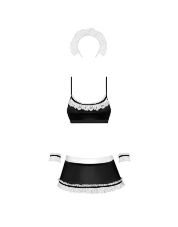 déguisement sexy : maid set costume de soubrette  noir