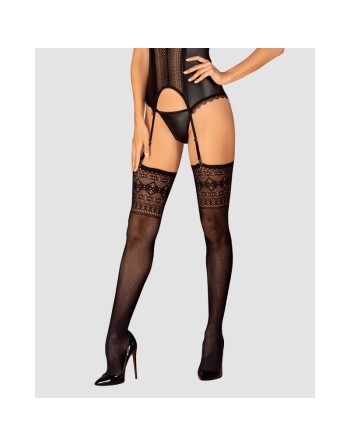  lingerie tendance sensuelle : s825 bas jarretelles  noirs