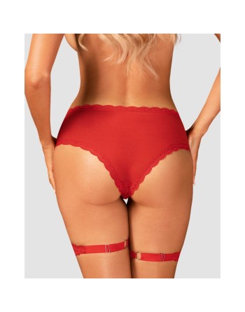  lingerie belovya culotte jarretière rouge