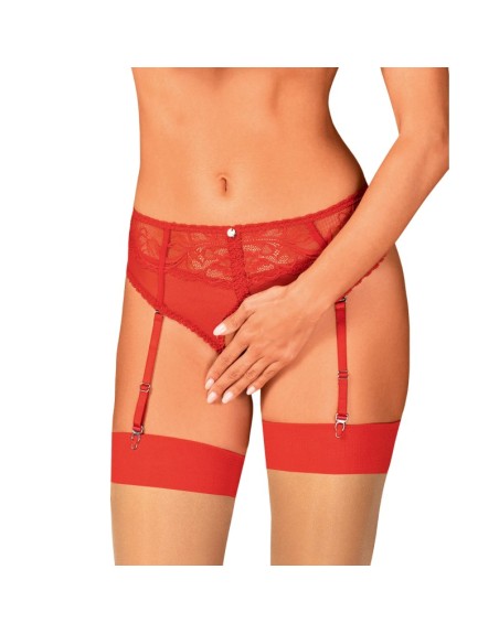  lingerie dagmarie culotte jarretière rouge