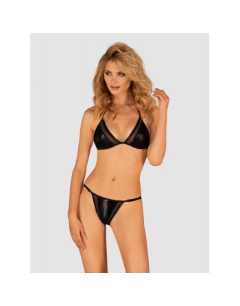 maillot de bain 2 pcs celestie  noir obsessive