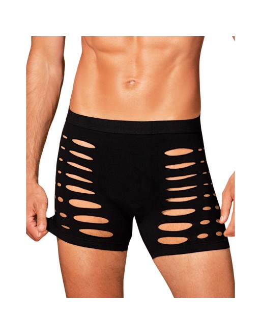  lingerie obsessive m104 boxer short homme noir