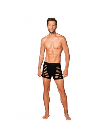  lingerie obsessive m104 boxer short homme noir