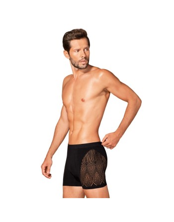  lingerie obsessive m103 boxer short homme noir