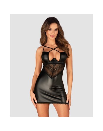  lingerie vous présente norides nuisette et string  noire