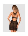 tendance sensuelle : nuisette noir renelia de la marque obsessive 