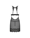 tendance sensuelle : nuisette noir renelia de la marque obsessive 