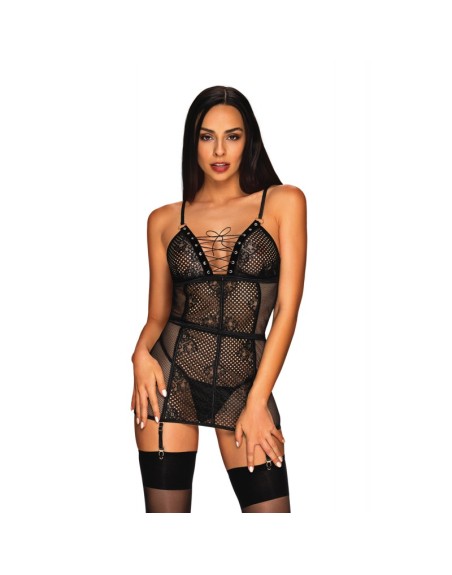 tendance sensuelle : nuisette noir basitta de la marque obsessive 