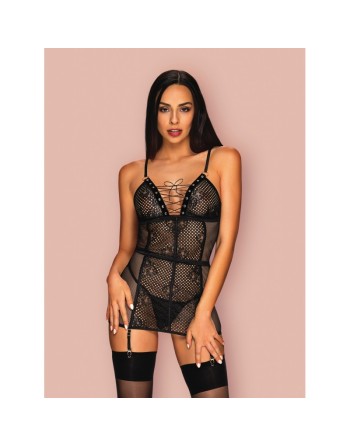 tendance sensuelle : nuisette noir basitta de la marque obsessive 