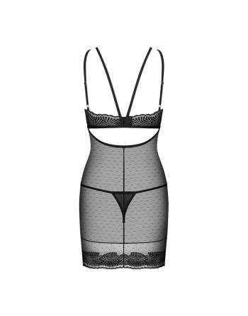 tendance sensuelle : nuisette noir allastia de la marque obsessive 