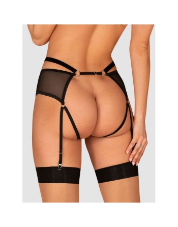 tendance sensuelle : portejarretelle noir allunes de la marque obsessive