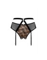 tendance sensuelle : portejarretelle noir allunes de la marque obsessive