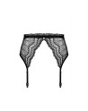 tendance sensuelle : portejarretelle noir isabellia de la marque obsessive 