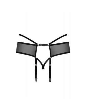 tendance sensuelle : portejarretelle noir jagueria de la marque obsessive 