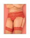 tendance sensuelle : portejarretelle rouge loventy de la marque obsessive 