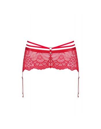 tendance sensuelle : portejarretelle rouge loventy de la marque obsessive 