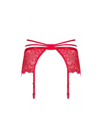 tendance sensuelle : portejarretelle rouge loventy de la marque obsessive 