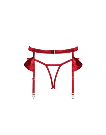 tendance sensuelle : portejarretelle rouge rubinesa de la marque obsessive 