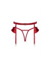 tendance sensuelle : portejarretelle rouge rubinesa de la marque obsessive 