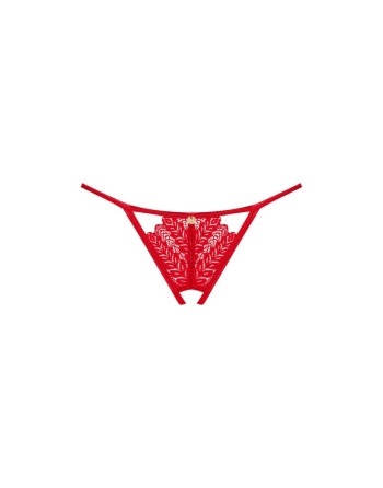 ingridia string ouvert  rouge