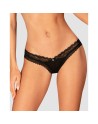 medilla string  noir obsessive présenté par  lingerie tendance sensuelle