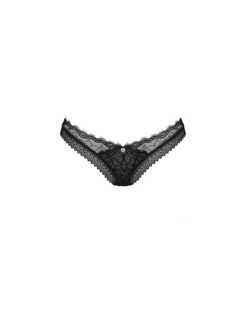 medilla string  noir obsessive présenté par  lingerie tendance sensuelle