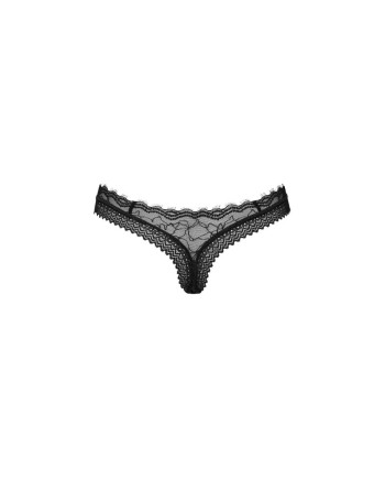 medilla string  noir obsessive présenté par  lingerie tendance sensuelle