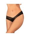 medilla string ouvert  noir obsessive présenté par  lingerie tendance sensuelle