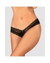 medilla string ouvert  noir obsessive présenté par  lingerie tendance sensuelle