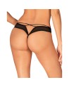 roxelia string ouvert  noir obsessive présenté par  lingerie tendance sensuelle