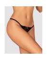  lingerie tendance sensuelle vous présente string ouvert serafia  noir