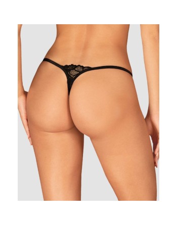  lingerie tendance sensuelle vous présente string ouvert serafia  noir