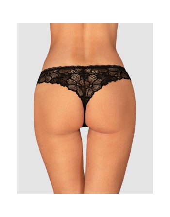  lingerie tendance sensuelle vous présente serafia tanga  noir obsessive