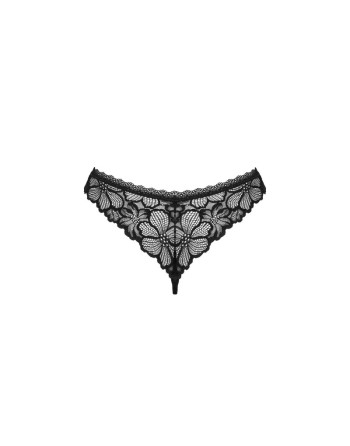  lingerie tendance sensuelle vous présente serafia tanga  noir obsessive