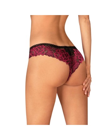 rosenty string  noir obsessive présenté par  lingerie tendance sensuelle