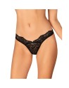  lingerie tendance sensuelle vous présente bellastia string  noir obsessive