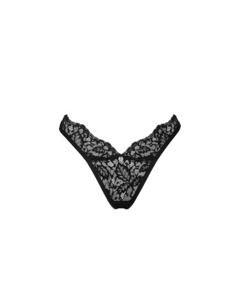  lingerie tendance sensuelle vous présente bellastia string  noir obsessive