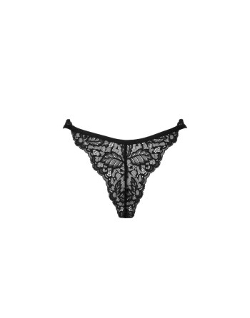  lingerie tendance sensuelle vous présente bellastia string  noir obsessive