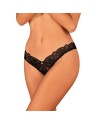  lingerie tendance sensuelle vous présente donna dream string ouvert  noir obsessive