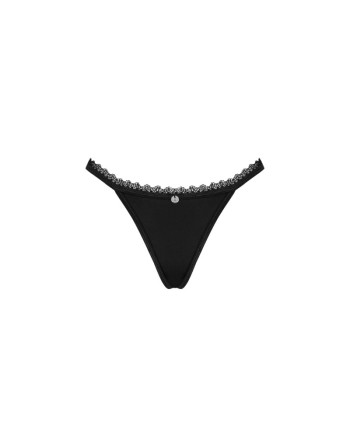  lingerie tendance sensuelle vous présente maderris string  noir obsessive