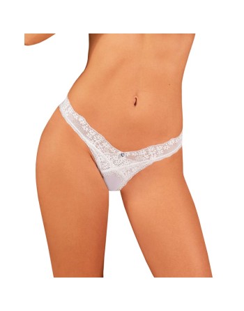  lingerie tendance sensuelle vous présente heavenlly string  blanc obsessive