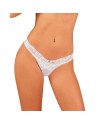  lingerie tendance sensuelle vous présente heavenlly string  blanc obsessive