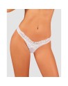  lingerie tendance sensuelle vous présente heavenlly string  blanc obsessive